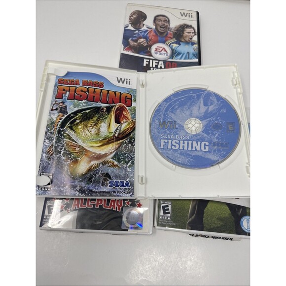 8x Wii Games Sports LOT - Tiger Woods Golf, Soccer, Tennis, Wipeout, Fish TESTED - Picture 9 of 12